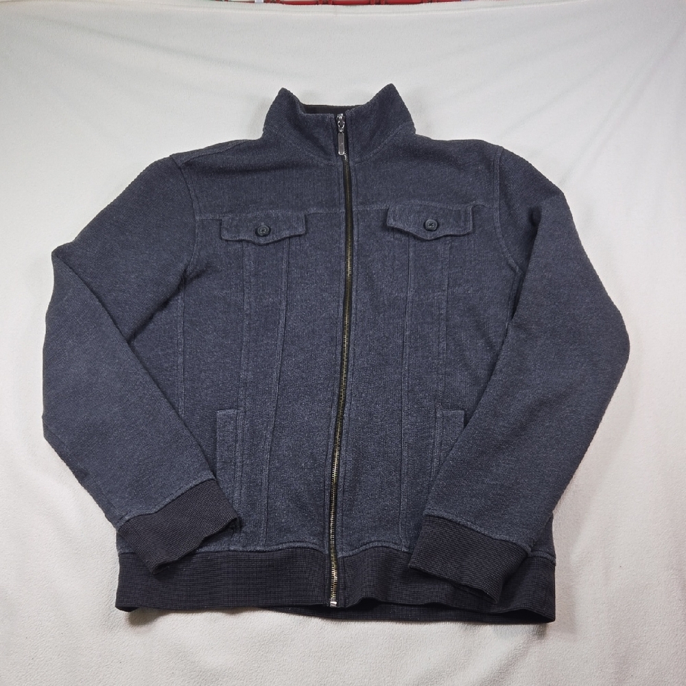 Marc Anthony Charcoal Textured Spring Jacket